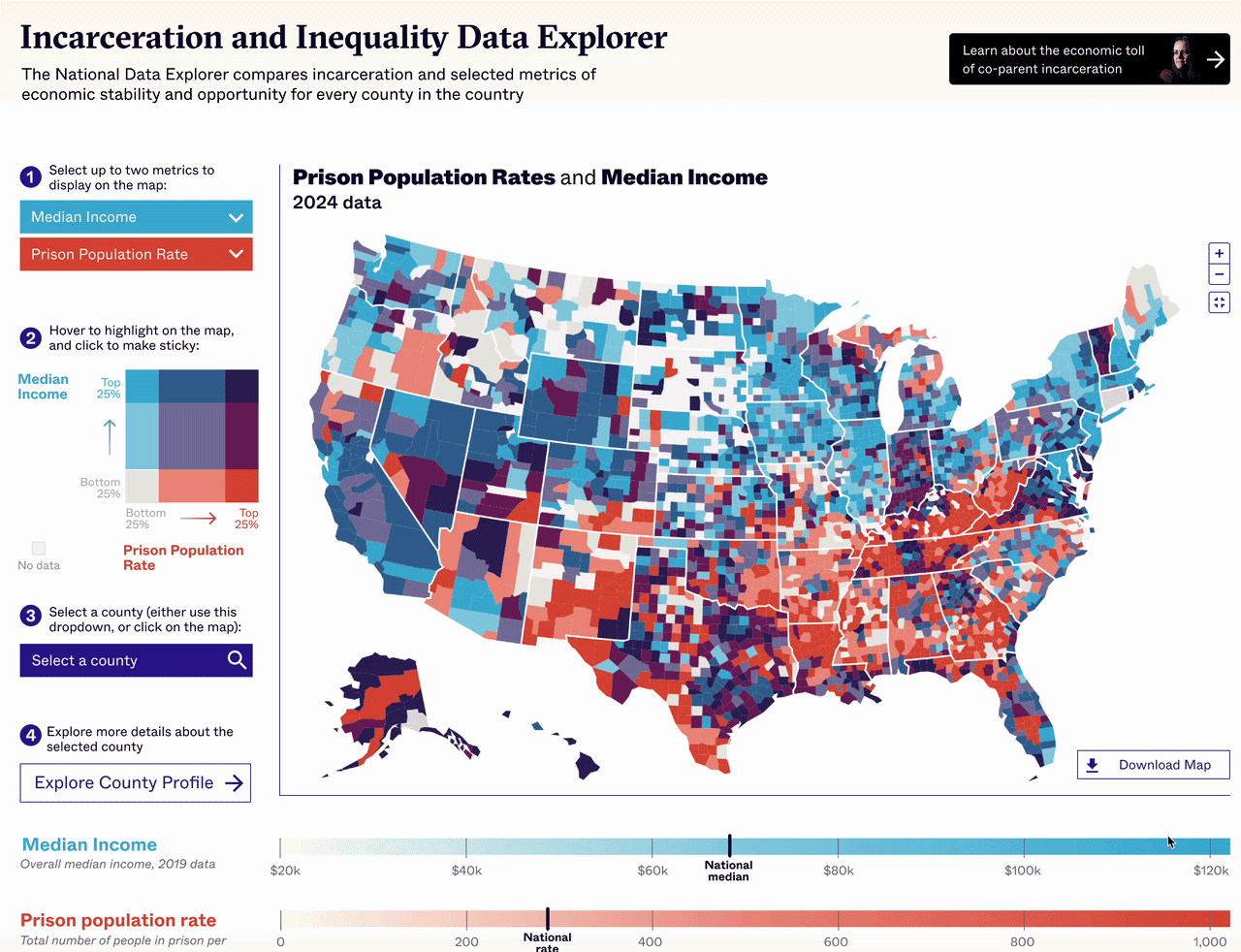 An Animated view of a user interacting with the homepage, toggling map layers on and off